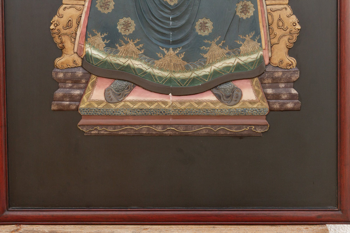 Set of Large Chinese Stone Ancestor Portraits