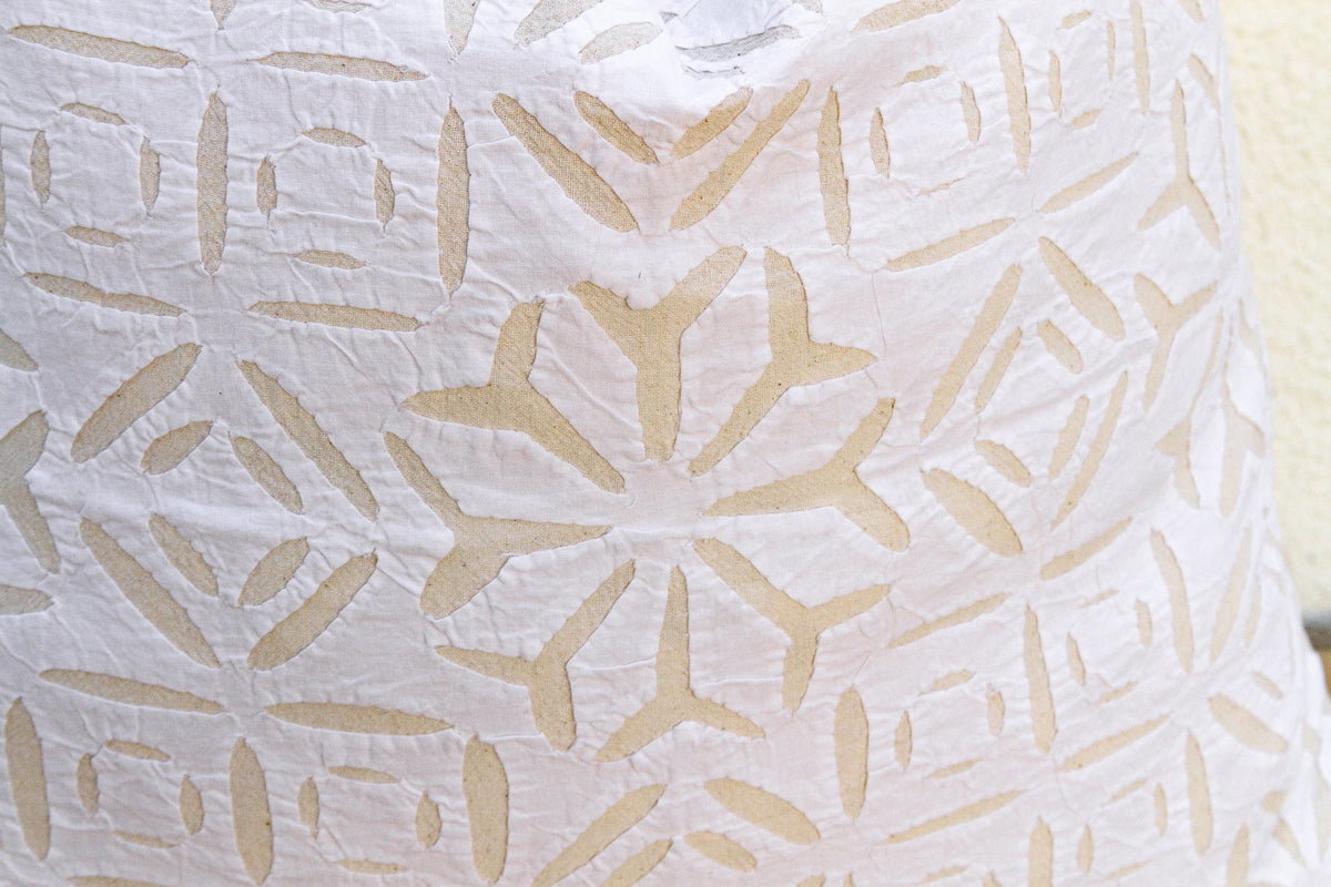 Desert Geometry Appliqué Pillow Cover