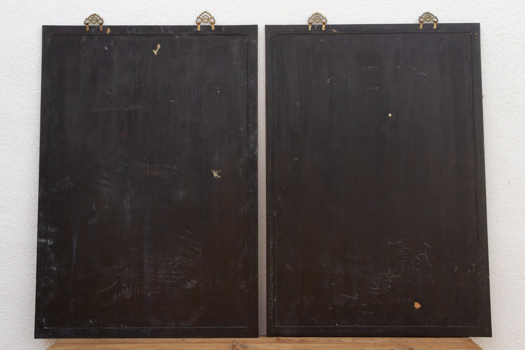 Set of Large Chinese Stone Ancestor Portraits