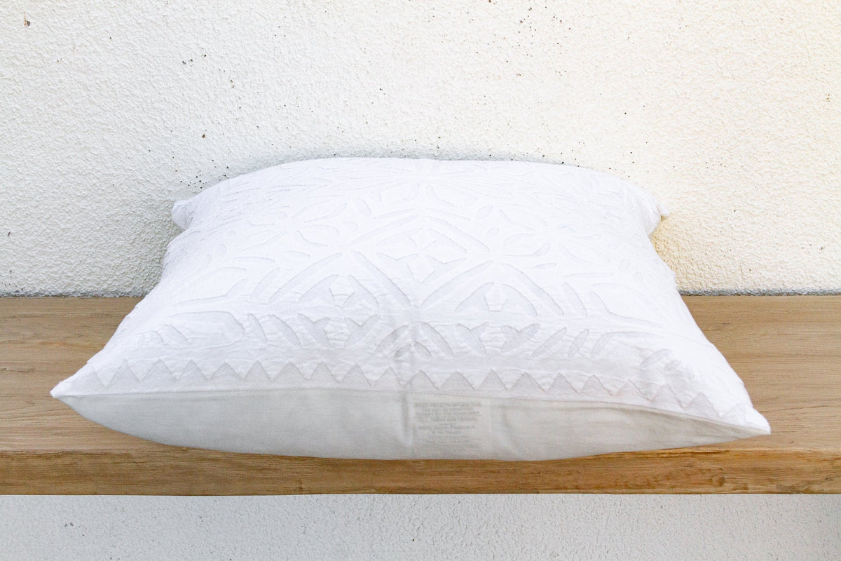 Meadow Bloom Appliqué Pillow Cover