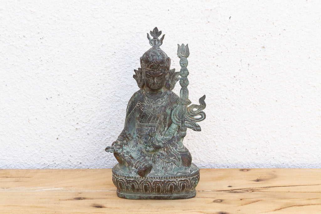 Antique Rich Verdigris Bronze Buddha (Trade)