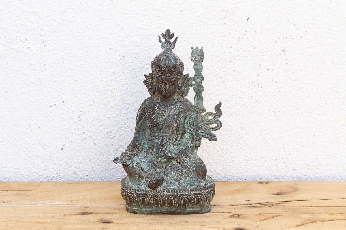 Antique Rich Verdigris Bronze Buddha (Trade)