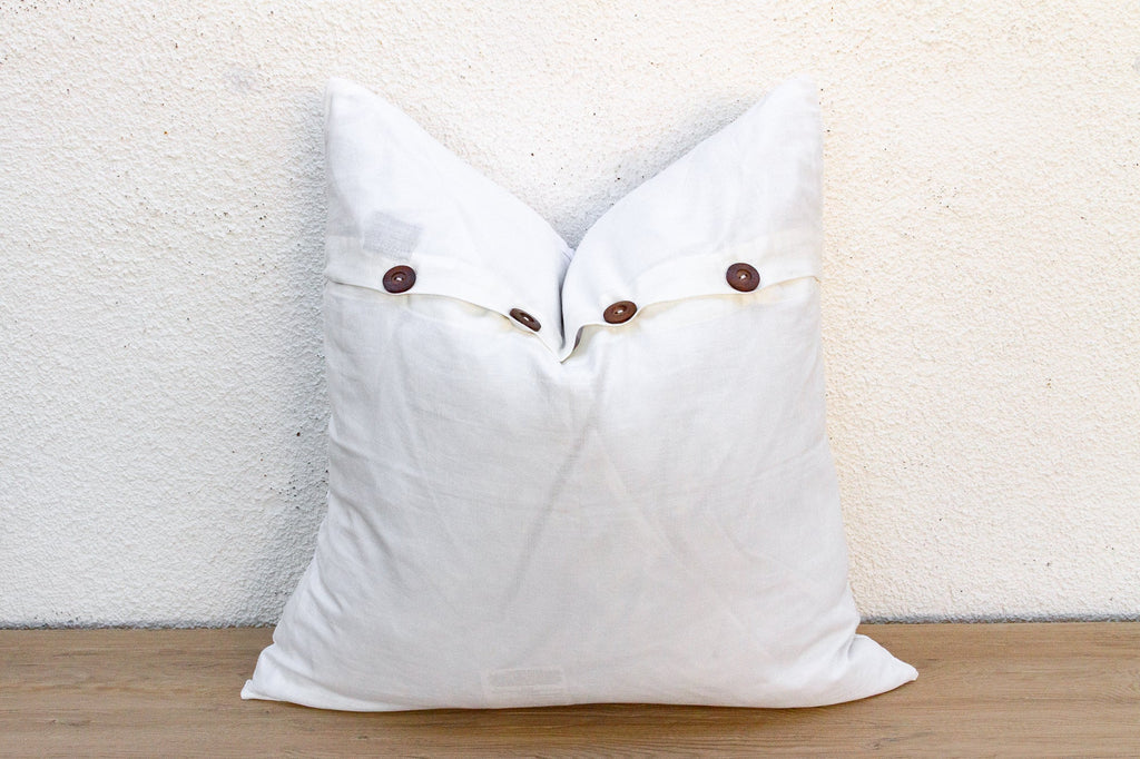 Meadow Bloom Appliqué Pillow Cover
