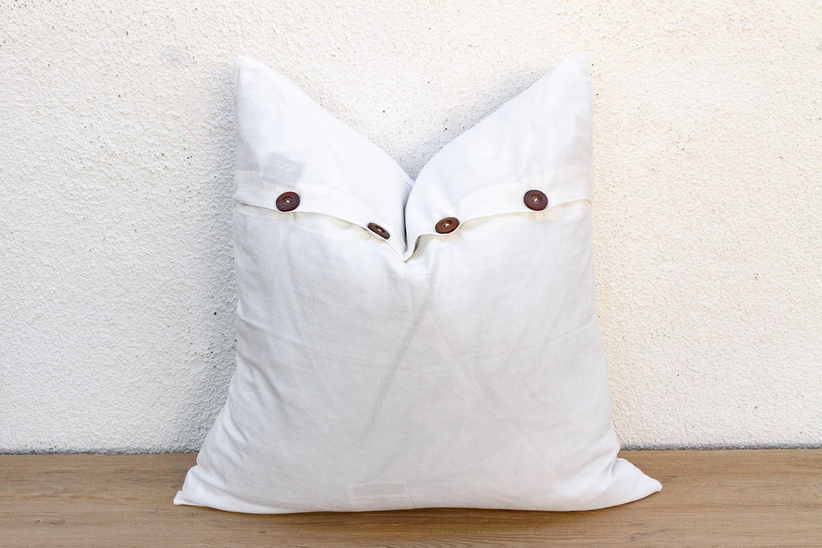Meadow Bloom Appliqué Pillow Cover