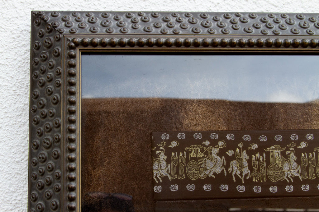 Framed Antique Lion Head Door Pulls