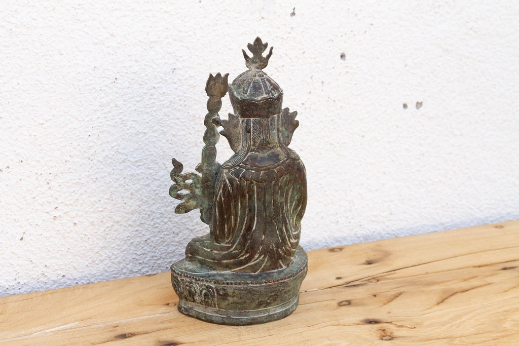 Antique Rich Verdigris Bronze Buddha (Trade)