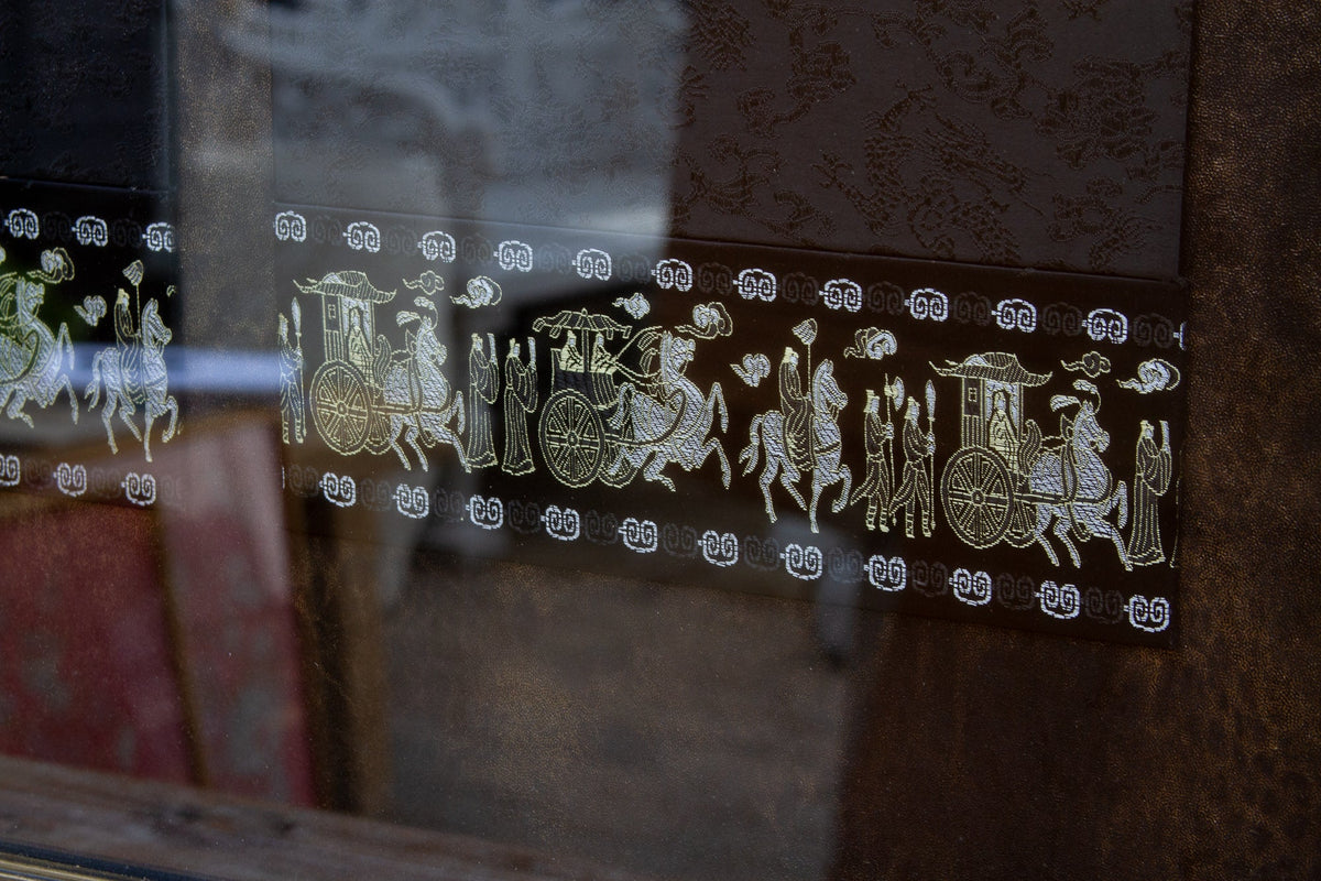 Framed Antique Lion Head Door Pulls
