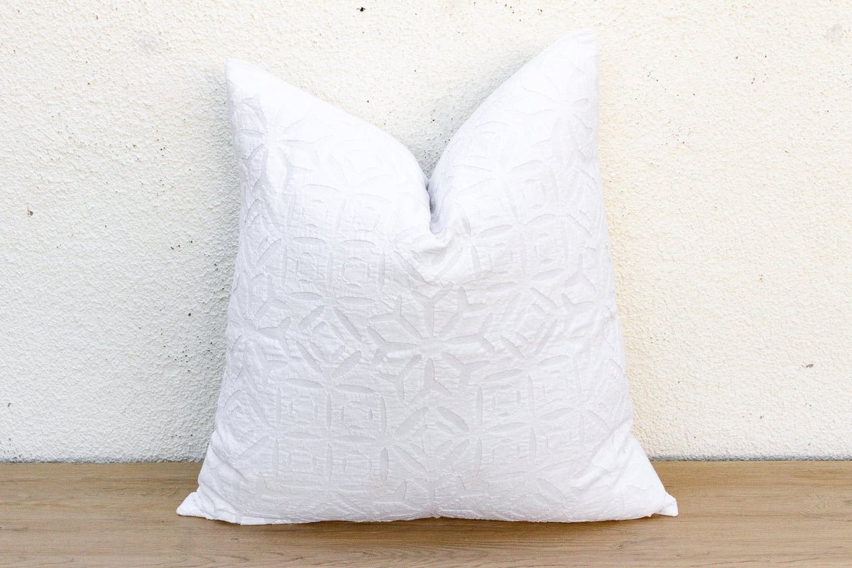 Morning Star Appliqué Pillow Cover