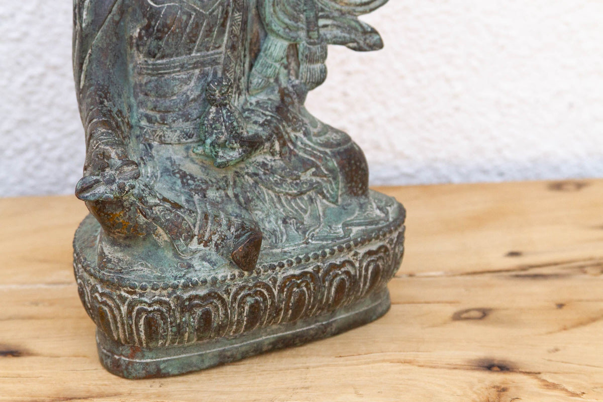 Antique Rich Verdigris Bronze Buddha (Trade)