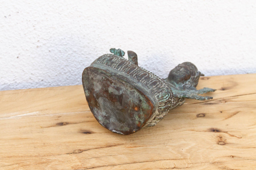 Antique Rich Verdigris Bronze Buddha (Trade)