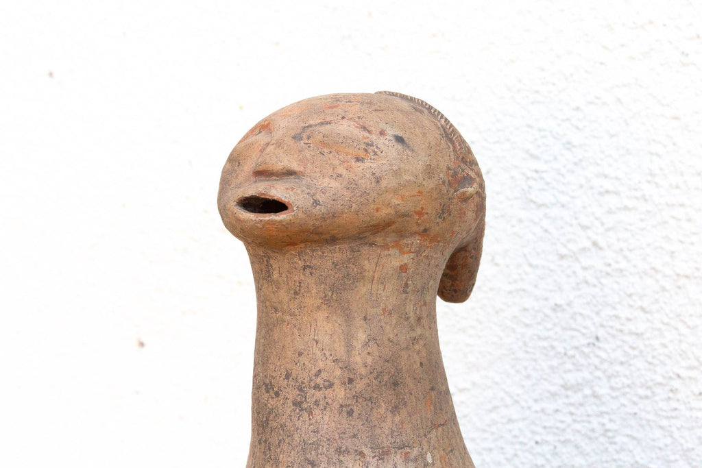 Antique Mangbetu Anthropomorphic Terracotta Vessel