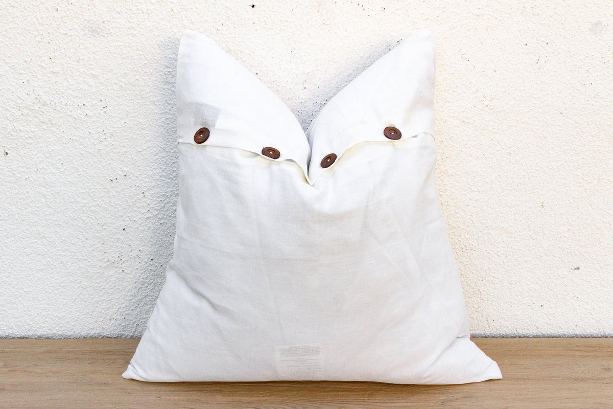 Starry Blossom Appliqué Pillow Cover