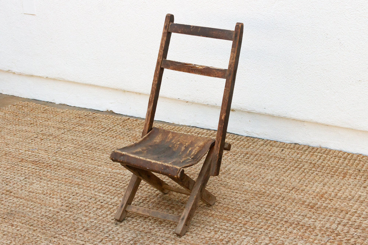 Antique Folding Travelers' Chair