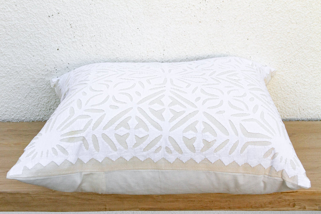 Eternal Bloom Appliqué Pillow Cover