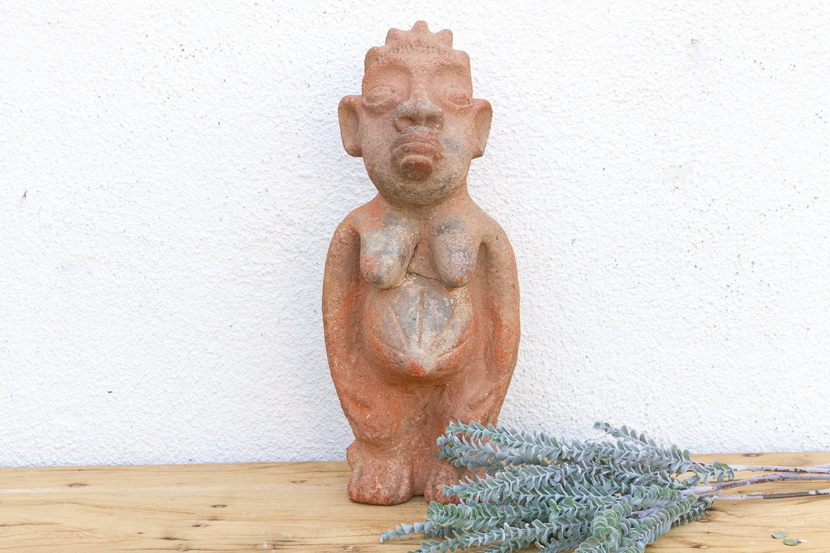 Antique Terracotta Nok Female Fertility Figure