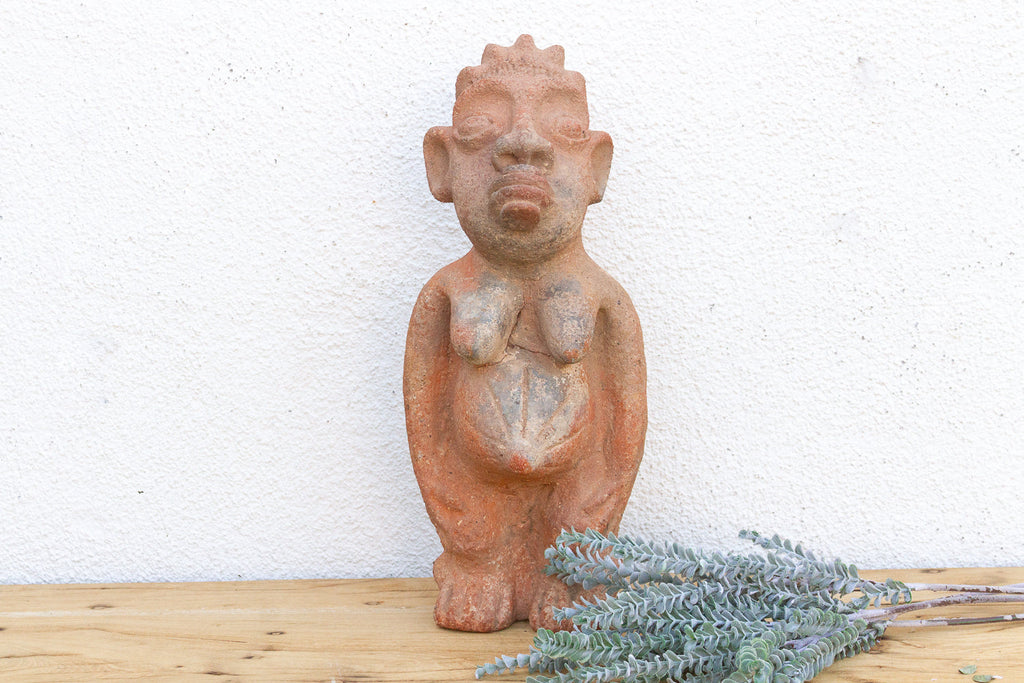 Antique Terracotta Nok Female Fertility Figure