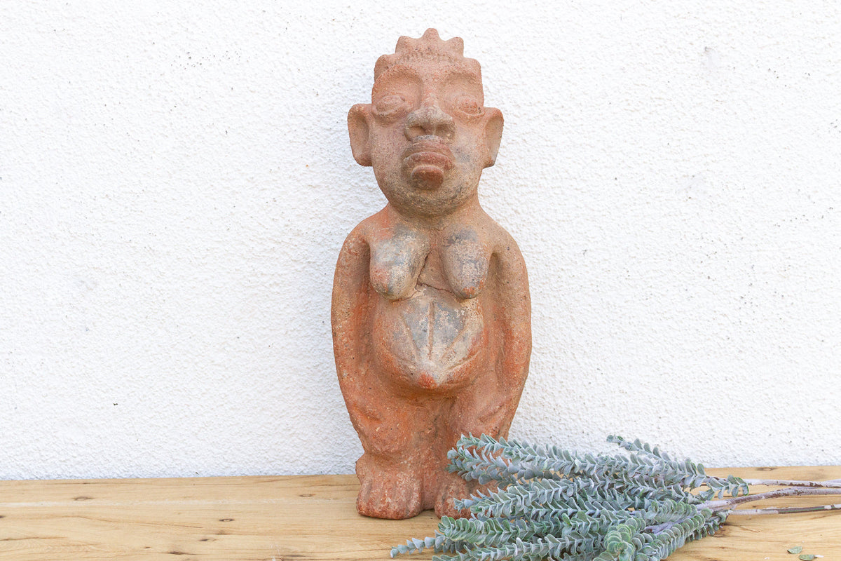 Antique Terracotta Nok Female Fertility Figure