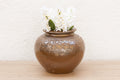 Vintage Martaban Brown Glazed Stoneware Pot