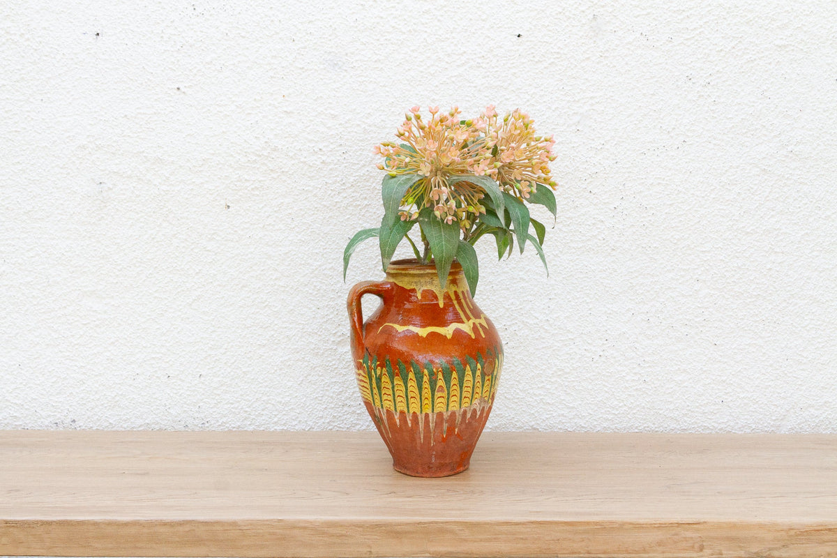 Vintage Hungarian Folk Art Pottery