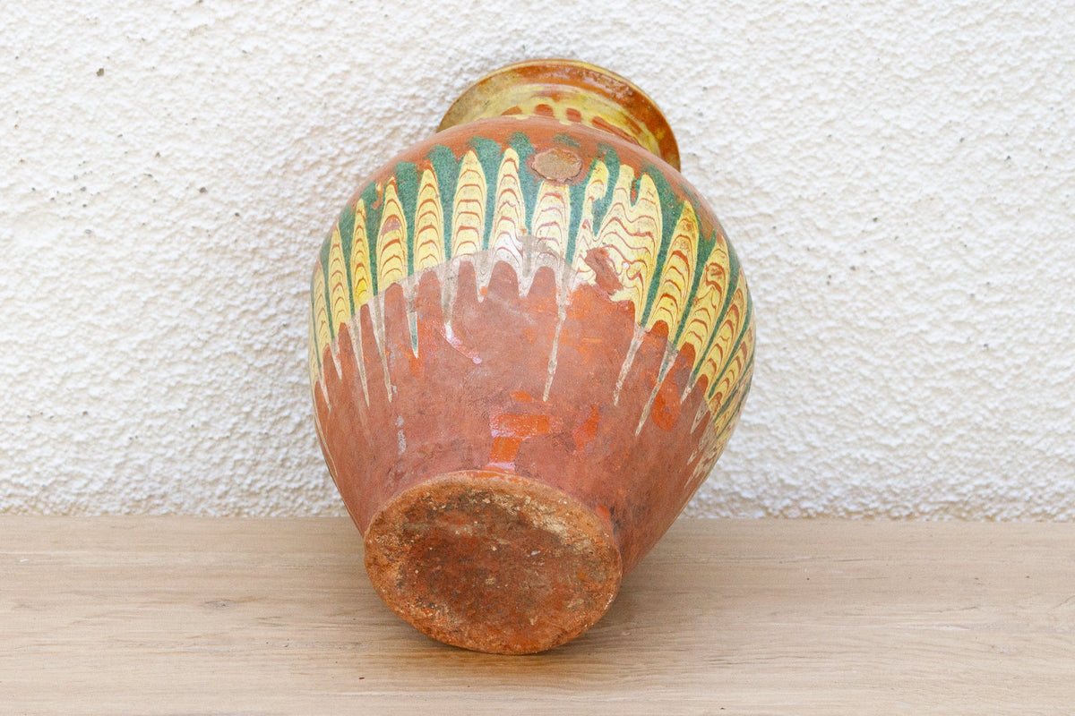 Vintage Hungarian Folk Art Pottery