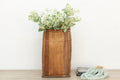 Tall Handwoven Antique Rice Storage Basket