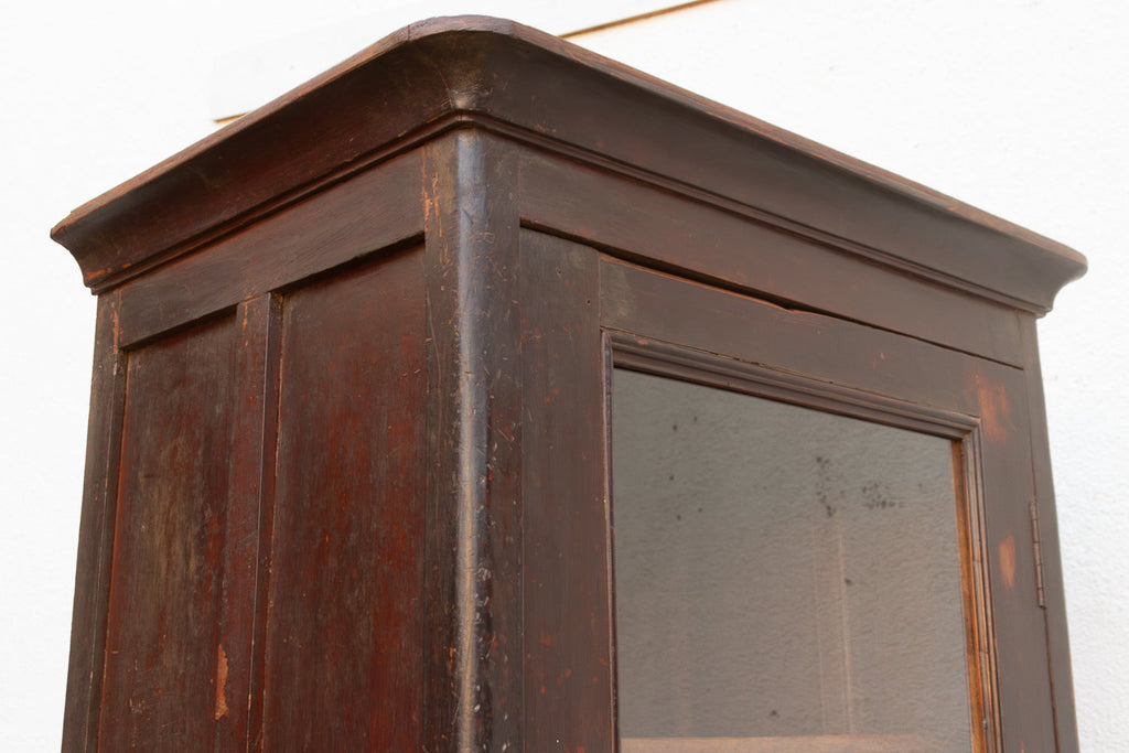 19th Century Handsome Colonial Vitrine Cabinet