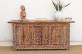 Finely Carved Coromandel Whitewash Sideboard