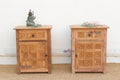 Set of 2, Haveli Lotus Flower Bedside Cabinets