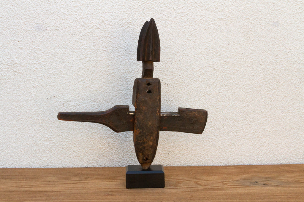 Dark Brown African Carved Handle