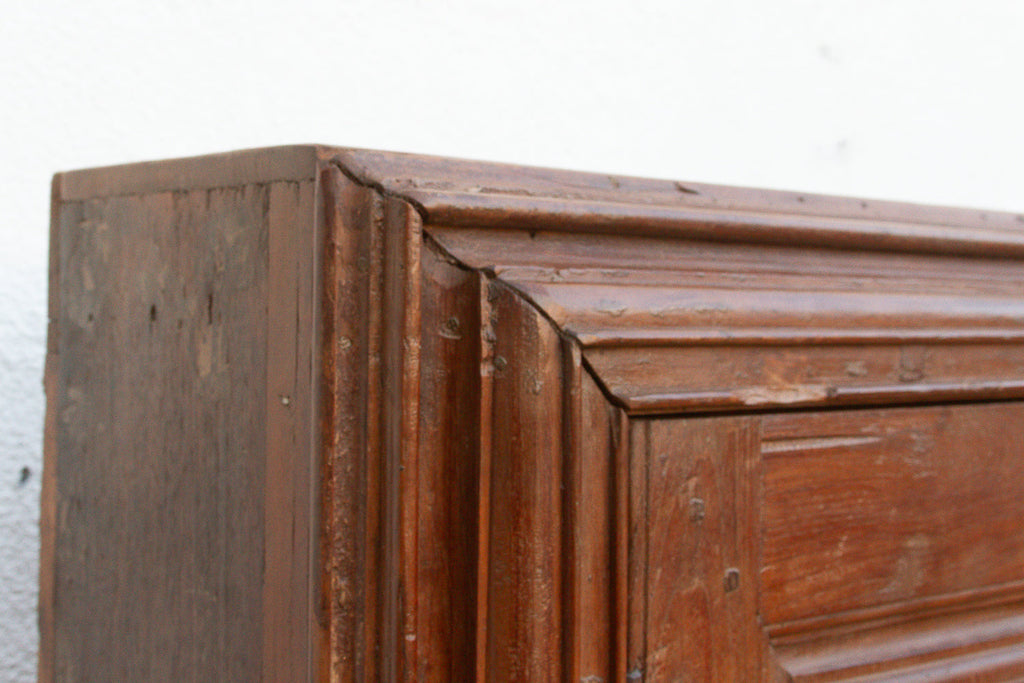 19th Century Carved Medallion Slim Cabinet