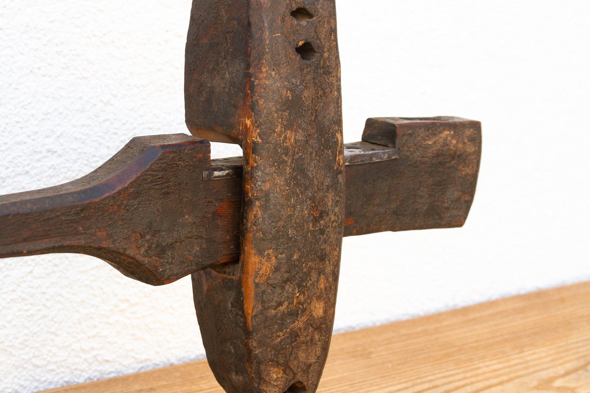 Dark Brown African Carved Handle