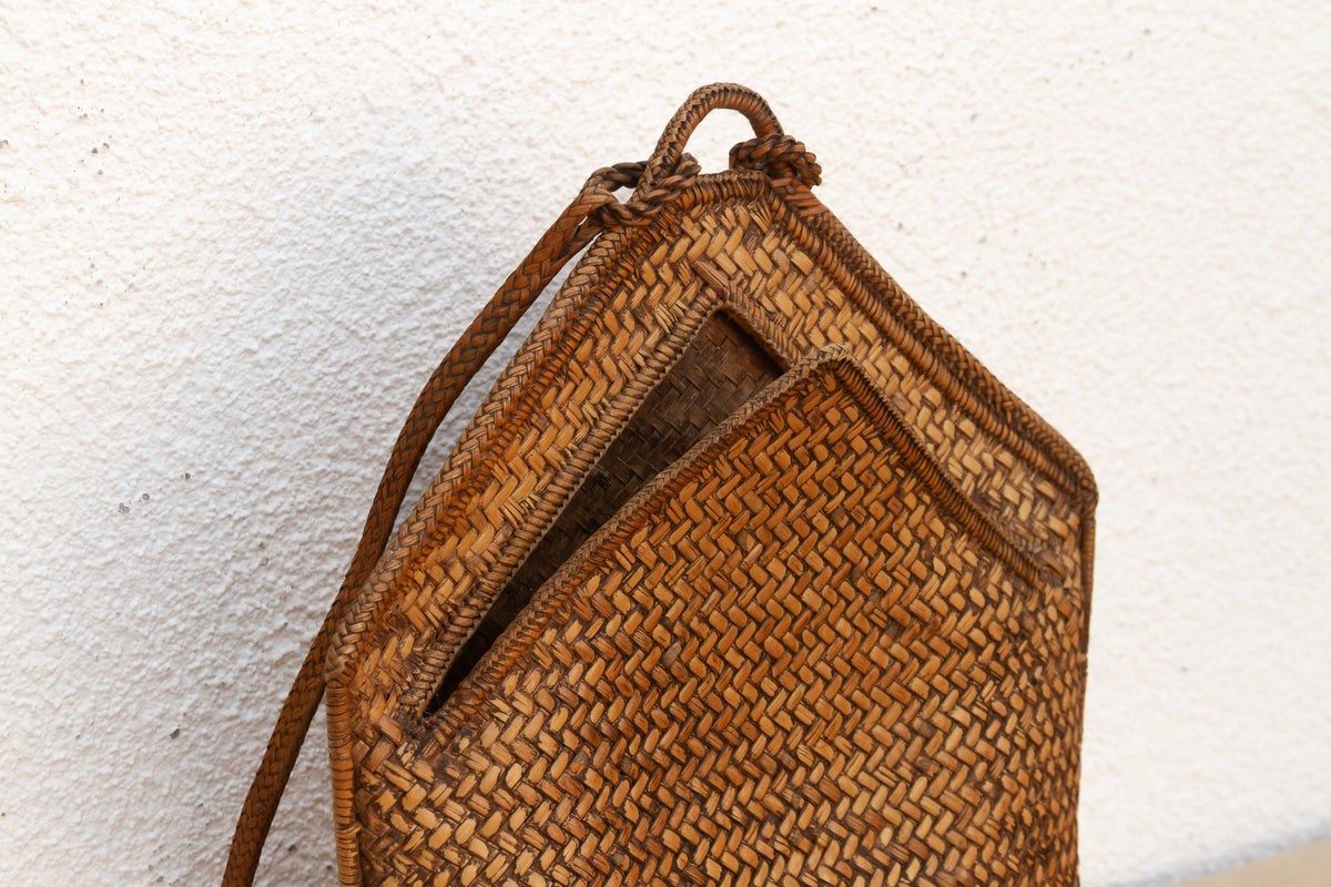 Finely Woven Antique Carrying Backpack