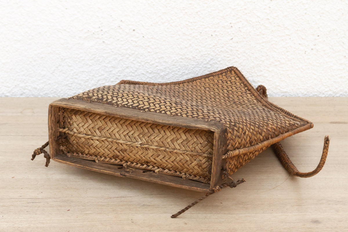 Finely Woven Antique Carrying Backpack