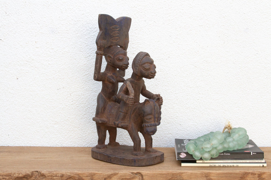 Mid 20th Century Yoruba Horse & Riders Figure