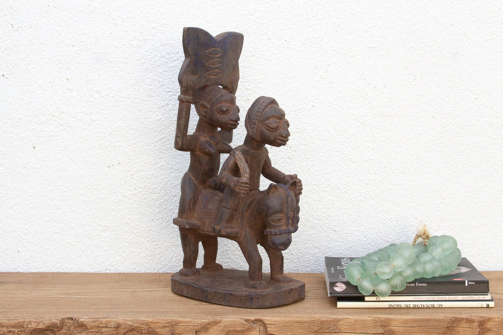 Mid 20th Century Yoruba Horse & Riders Figure