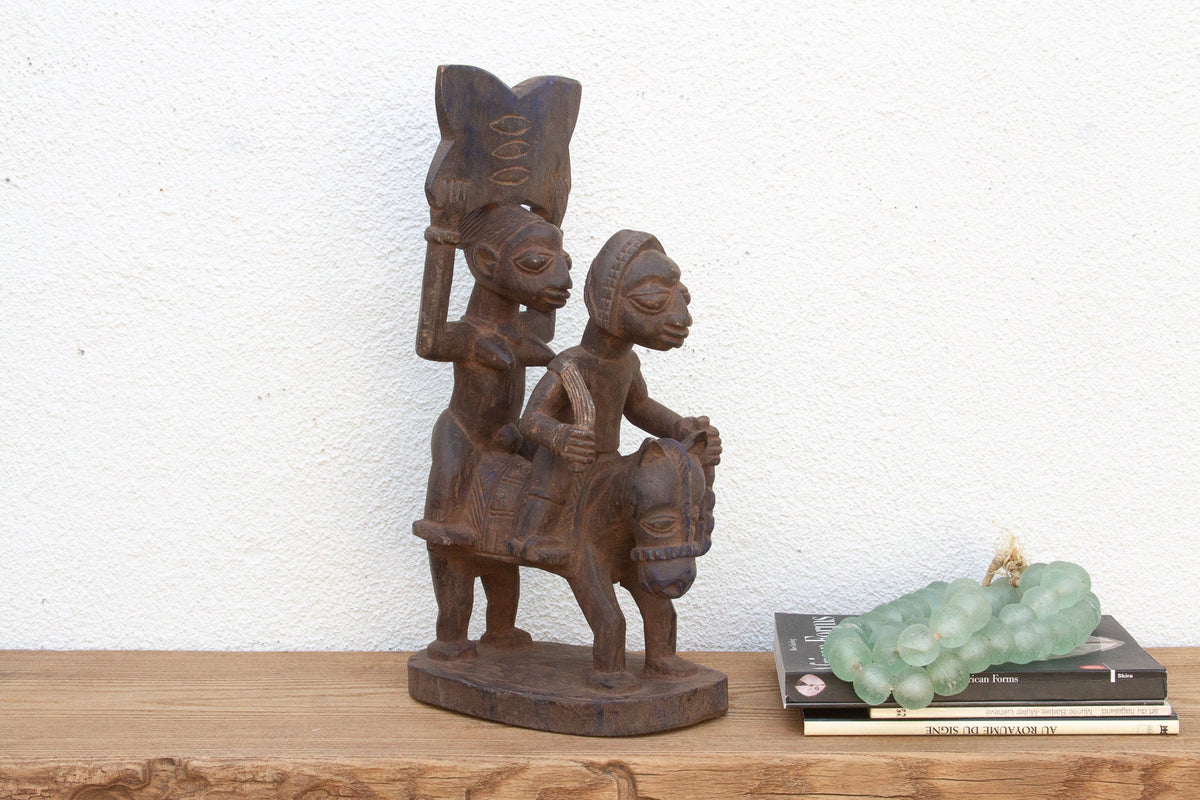 Mid 20th Century Yoruba Horse & Riders Figure