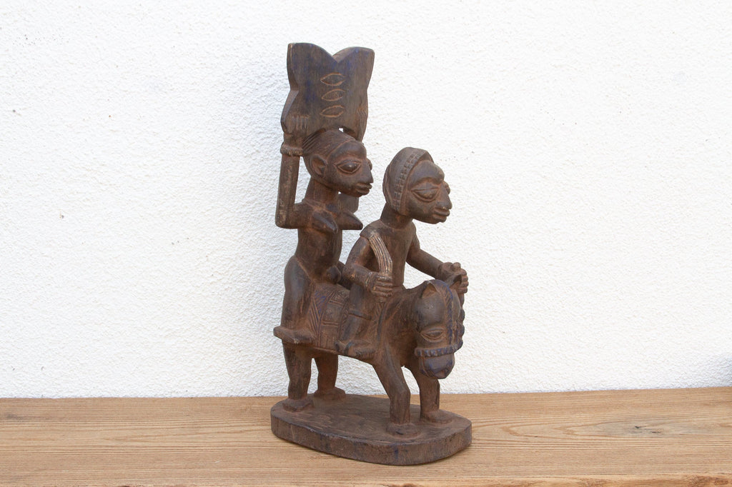 Mid 20th Century Yoruba Horse & Riders Figure