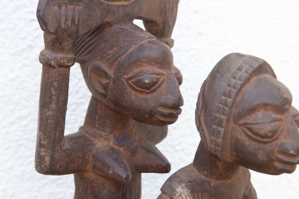 Mid 20th Century Yoruba Horse & Riders Figure