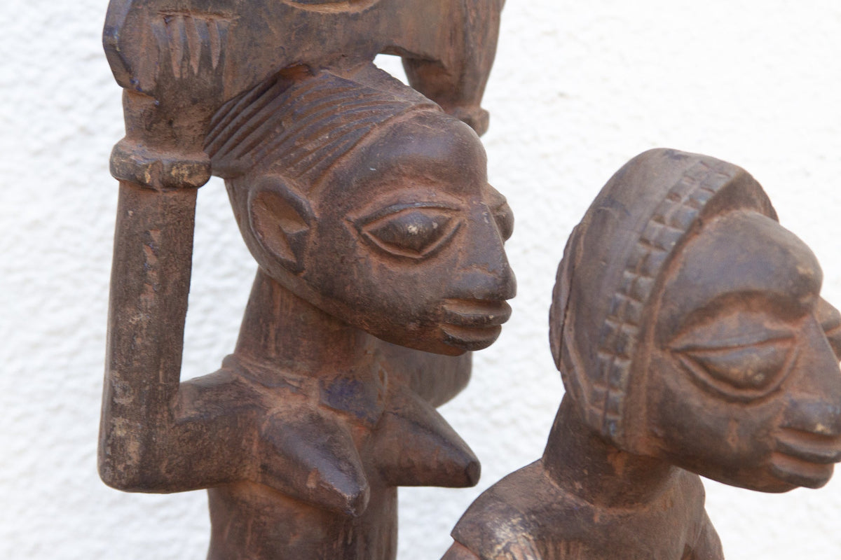 Mid 20th Century Yoruba Horse & Riders Figure