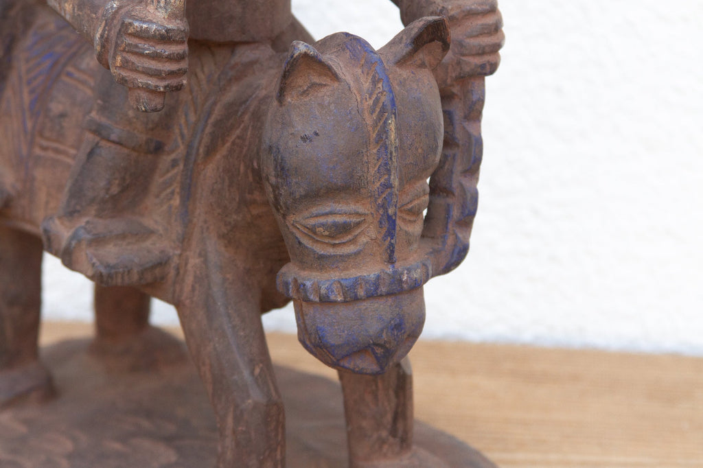 Mid 20th Century Yoruba Horse & Riders Figure