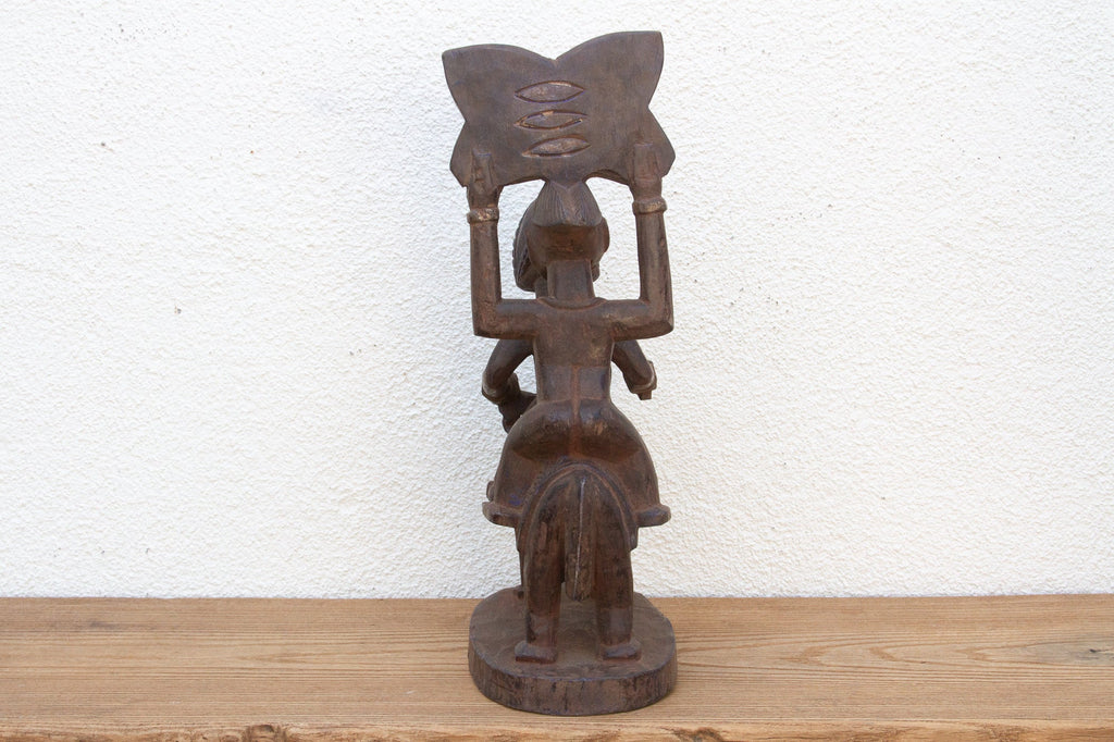 Mid 20th Century Yoruba Horse & Riders Figure