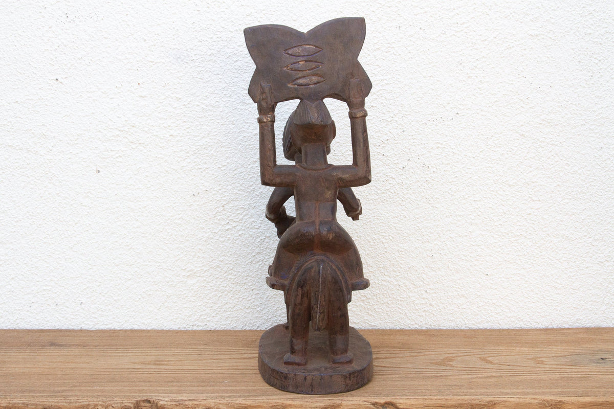 Mid 20th Century Yoruba Horse & Riders Figure