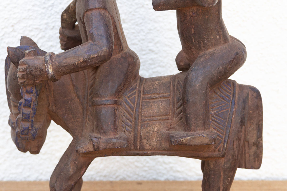 Mid 20th Century Yoruba Horse & Riders Figure