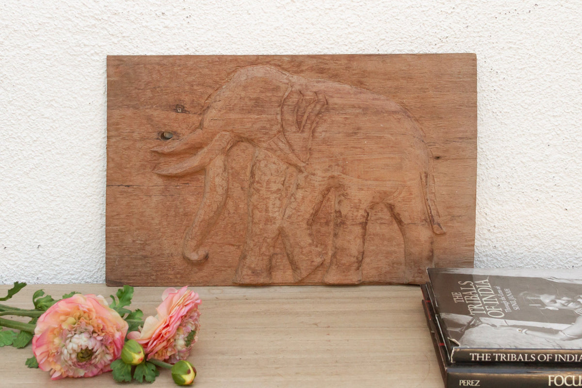 Thai Temple Elephant Carving