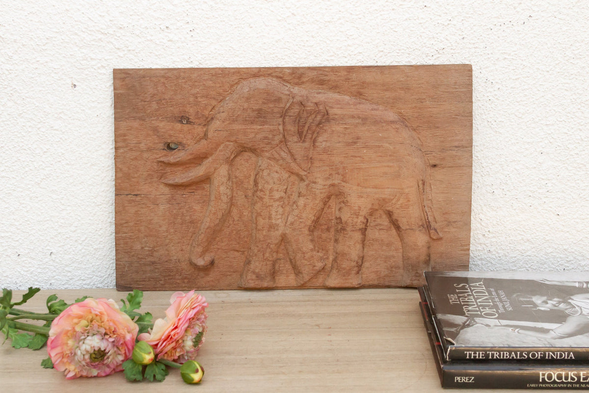 Thai Temple Elephant Carving