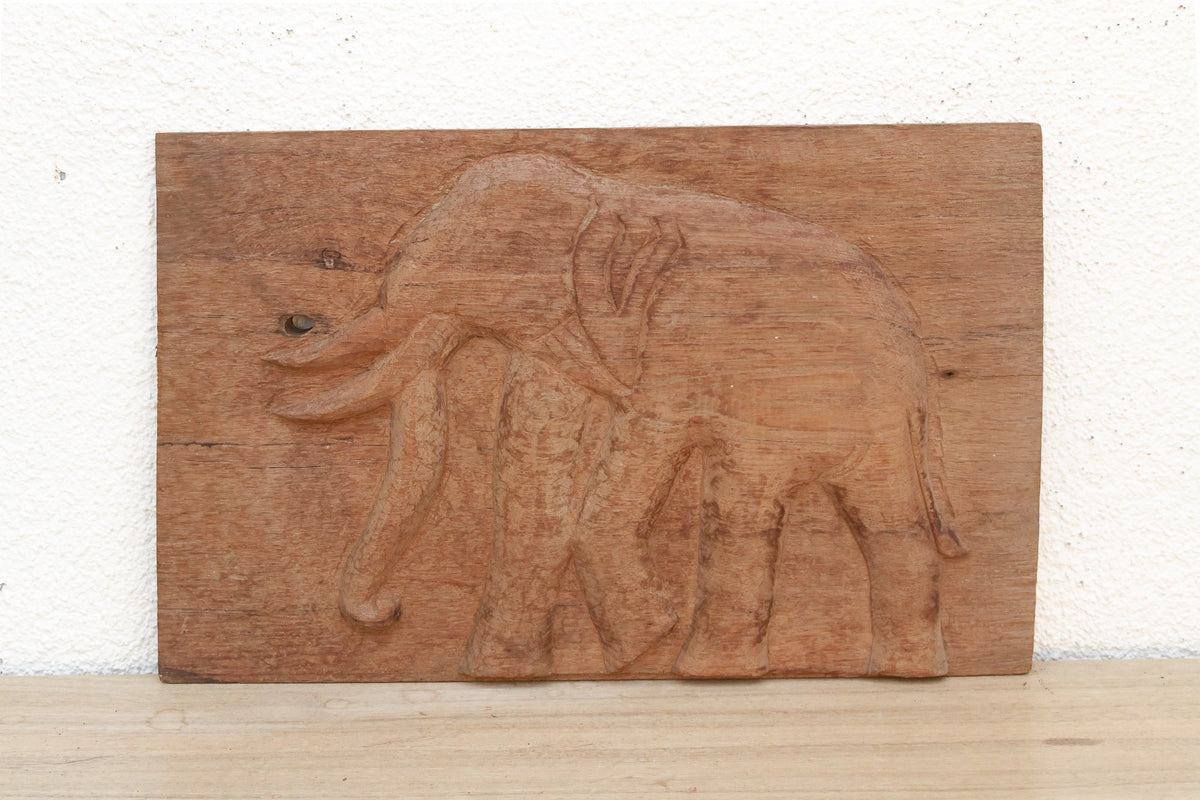 Thai Temple Elephant Carving