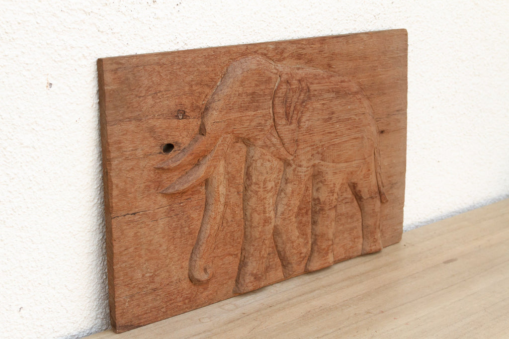 Thai Temple Elephant Carving