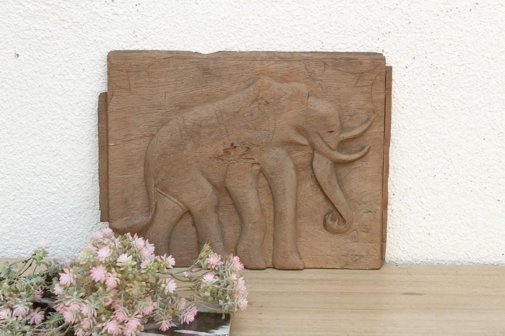 Oxidized Gray Elephant Teak Panel