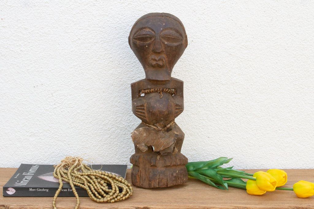 Antique Songye Carved Guardian Figure