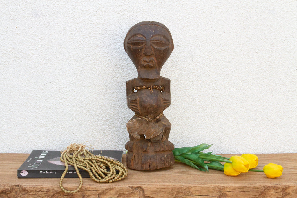 Antique Songye Carved Guardian Figure